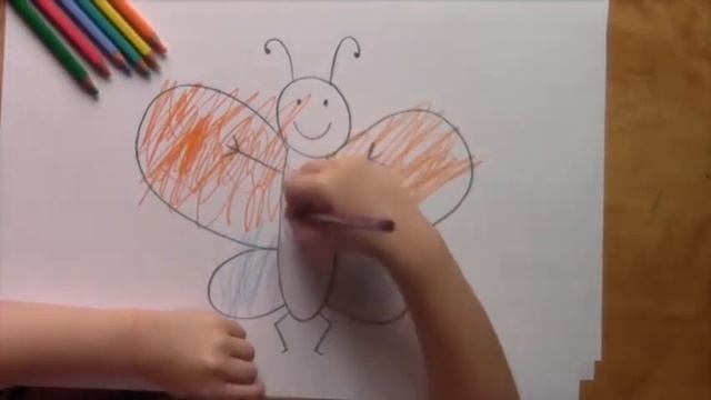 Как рисовать бабочку? How draw a butterfly? смотреть онлайн