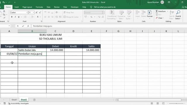 Rumus Buku Kas Umum (BKU) di Excel смотреть онлайн