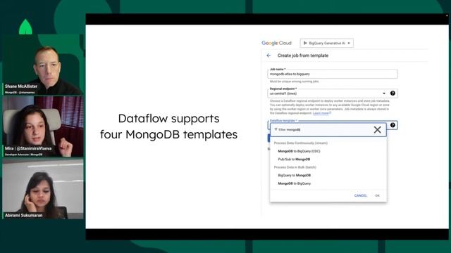 Cloud Connect: Generative AI with MongoDB Atlas and Google Cloud BigQuery смотреть онлайн