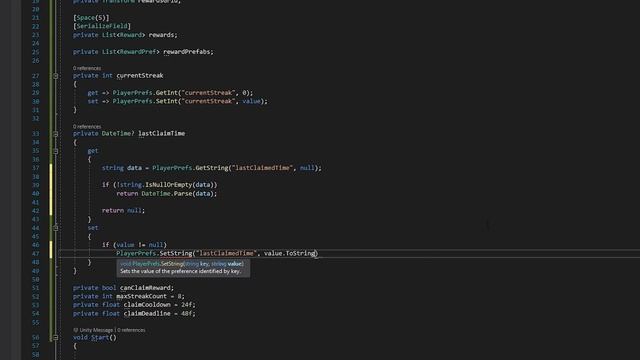 Ежедневные награды в Unity / Daily Rewards
