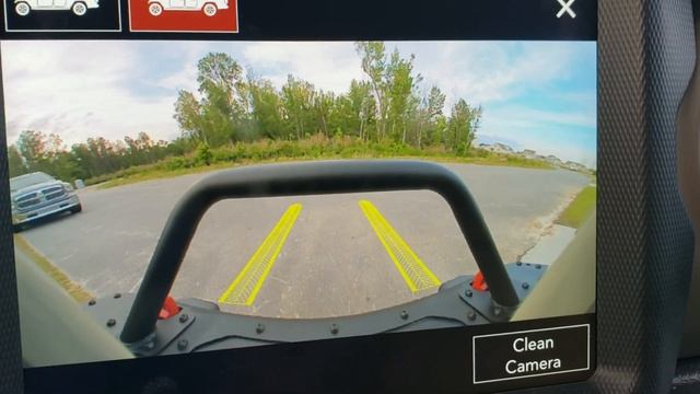 Jeep Gladiator JT Front camera view with Warn Bull Bar on смотреть онлайн