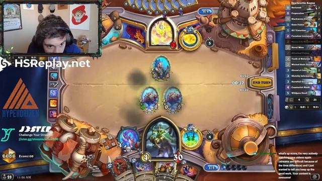 Turn 6 OTK METABREAKER?!?! - Deathrattle Rogue - Hearthstone смотреть онлайн