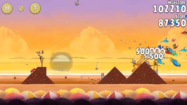 Angry Birds Rio Golden Beachball All levels смотреть онлайн