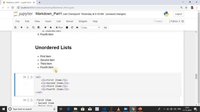 Markdown Tutorial Jupyter Notebook | Jupyter Notebook Tutorial | Markdown Cells in Jupyter Notebook смотреть онлайн