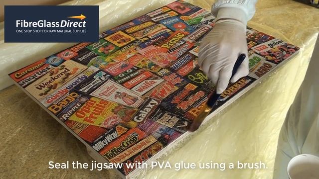 Covering a Jigsaw with Clear Art Epoxy Resin смотреть онлайн