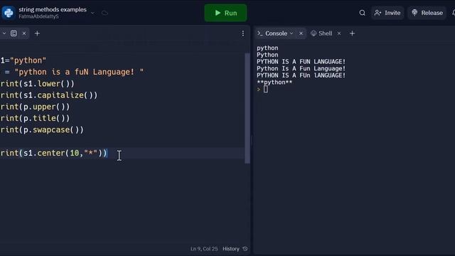 (String Methods in Python (part 2 смотреть онлайн