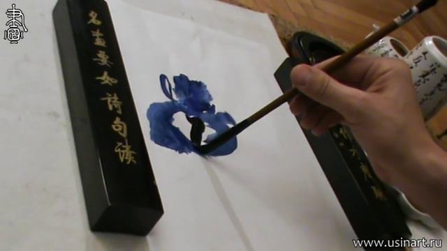 Обучение рисования Ириса при помощи живописи у-син. Урок 2 _Ирис на горизонтали смотреть онлайн