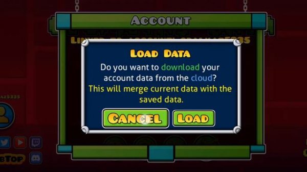 как сделать аккаунт в Geometry Dash 2.2