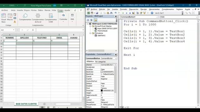 Formulario en VBA con Listas Desplegables e Imagenes смотреть онлайн
