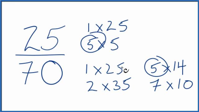 How to Simplify the Fraction 25/70 смотреть онлайн