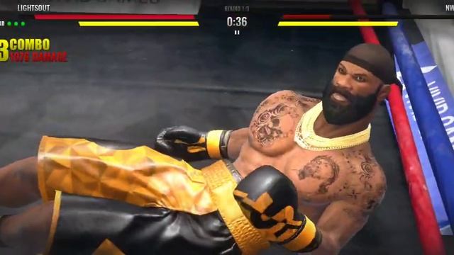 Real Boxing 2. LiGhTsOuT!!!! #1boxer In The World Vs #1 Tournament Ranked