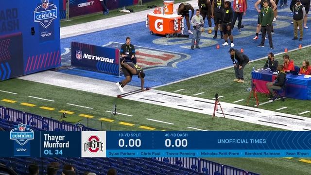 Offensive Linemen Run the 40-Yard Dash at 2022 NFL Combine: Cross Hits 4.93 смотреть онлайн