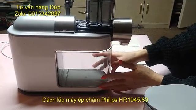 Hướng dẫn cách lắp máy ép chậm Philips HR1945/80-Chuyên hàng Đức - 0835191146 - Zalo 0915342887 смотреть онлайн