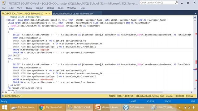 Microsoft SQL Server T SQL Course смотреть онлайн