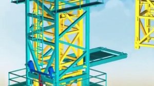 Как башенный кран собирает сам себя.