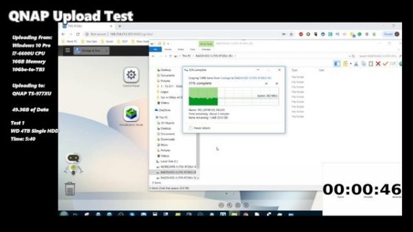 NAS Upload Speed Tests - 1x HDD vs 3 HDD RAID 5 vs SSD RAID 0
