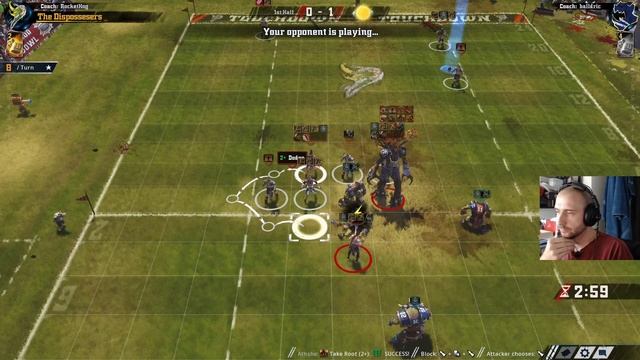 How to score a One Turn Touchdown with Wood Elves | Blood Bowl 2 смотреть онлайн