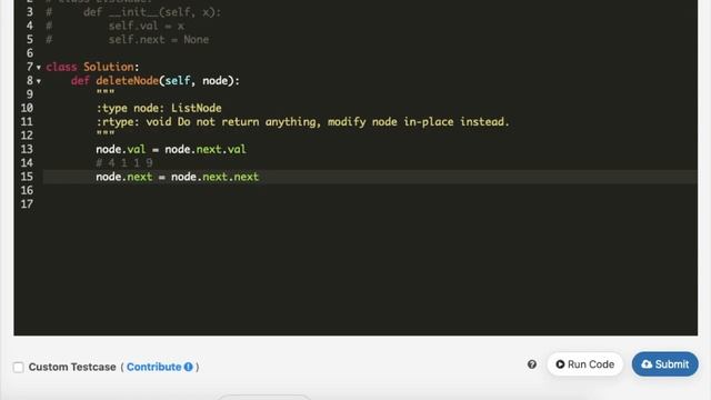 LEETCODE: Delete a node in a Linked List - Python3 - Day 2 смотреть онлайн