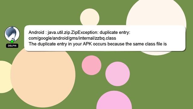 Android : java.util.zip.ZipException: duplicate entry: com/google/android/gms/internal/zzbq.class смотреть онлайн