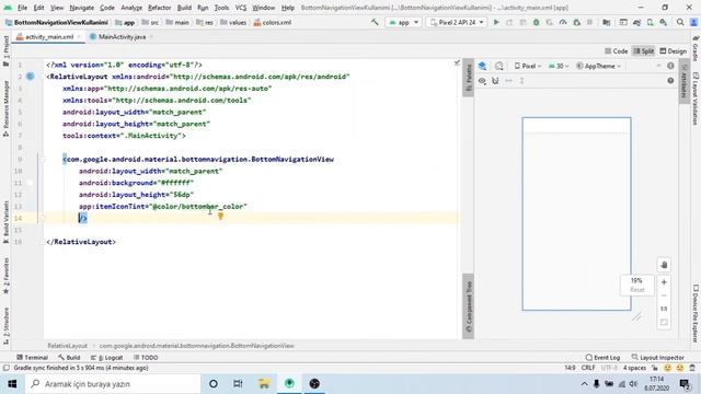 Android Studio Java - BottomNavigationView Kullanımı - 1 смотреть онлайн