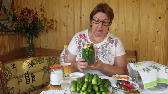 Огурчики по-венгерски (с овощами) на зиму. Ваш рецепт. смотреть онлайн