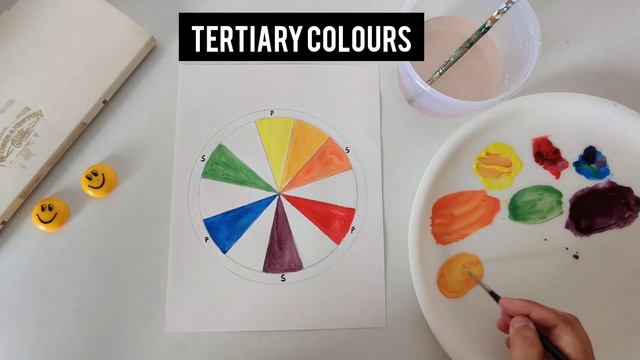 colour wheel making ll primary , secondary and tertiary colours tutorial for beginners смотреть онлайн