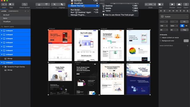 Above the Fold plugin for Sketch смотреть онлайн
