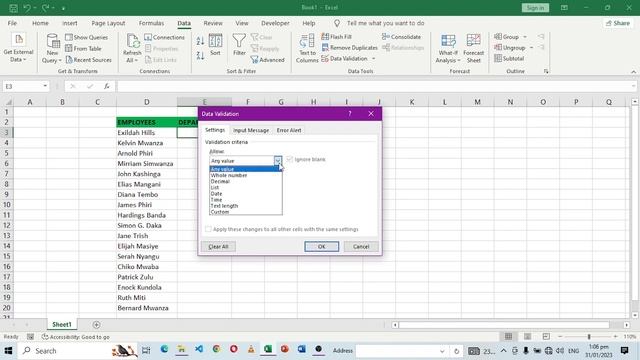 Excel Drop Down List смотреть онлайн