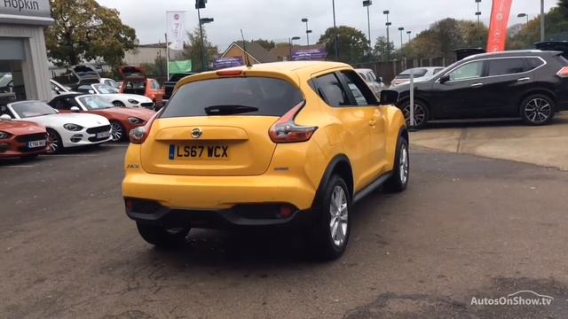 NISSAN JUKE ACENTA DIG-T YELLOW 2017 смотреть онлайн