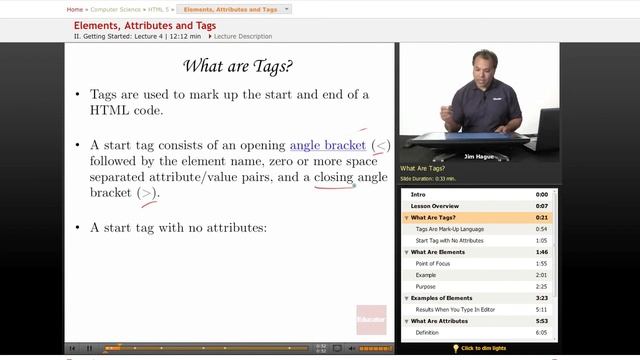 HTML 5: Elements, Attributes and Tags смотреть онлайн