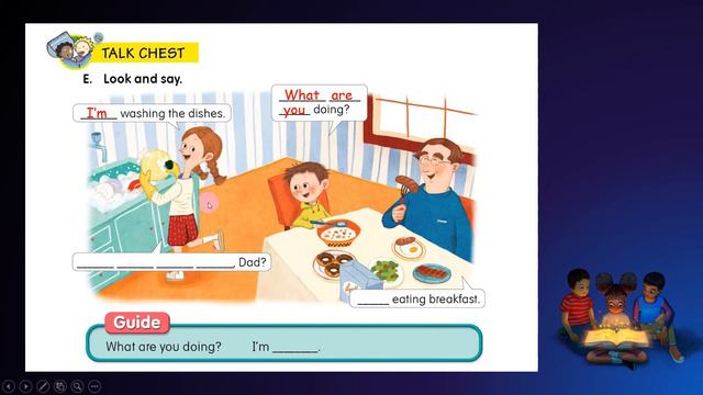 English Chest 3, Unit 1 Lesson 4, "What Are You Doing?" смотреть онлайн