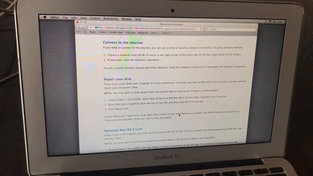 Macbook Air 2010 Can’t Install Mac Os X Lion Fix!!!
