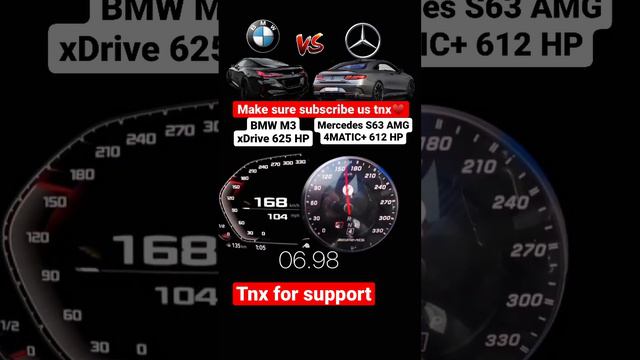 BMW M3 Xdrive VS Mercedes s63 AMG смотреть онлайн
