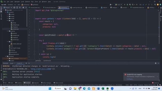 Web bán hàng với VueJS, Vuetify, Python, Docker P36 смотреть онлайн