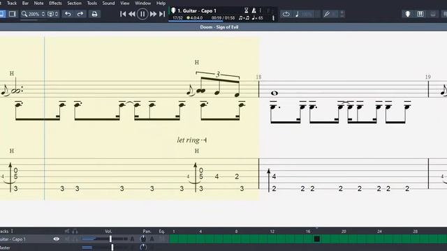 Doom (1993) - "Sign of Evil" Acoustic Fingerstyle Guitar Tab смотреть онлайн