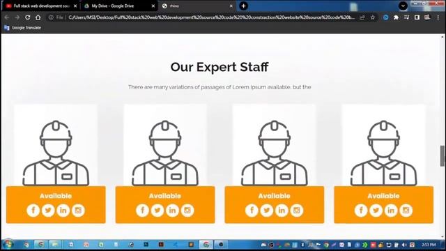 Full stack web development source code | contraction website source code by vitual gibon. смотреть онлайн