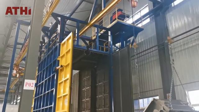 QAT3730 подвесная проходная дробеметная установка Qingdao Antai смотреть онлайн