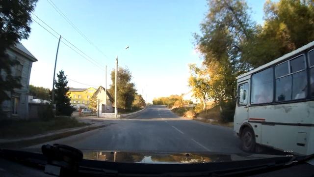 По улицам Вольска. пос. Клёны (АЦИ) - пос. Северный, утро 24 сентября 2019 г. смотреть онлайн