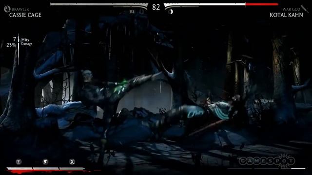 Mortal Kombat X Cassie Cage vs Kotal Kahn Gameplay - E3 2014 смотреть онлайн