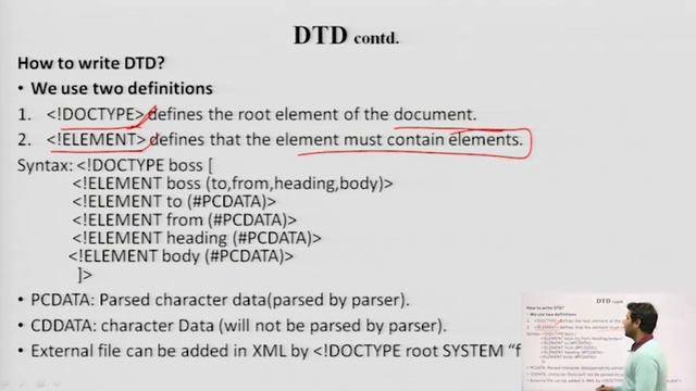 Web Technology | Document Type Definition, XML: DTD, XML Schemas | AKTU Digital Education смотреть онлайн