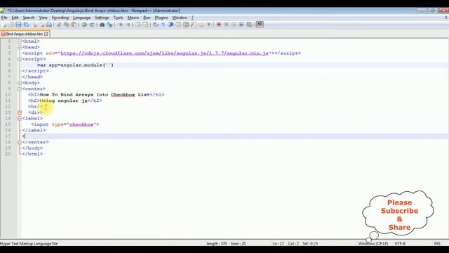 arrays bind into checkbox values using angular js 1.7.7 смотреть онлайн