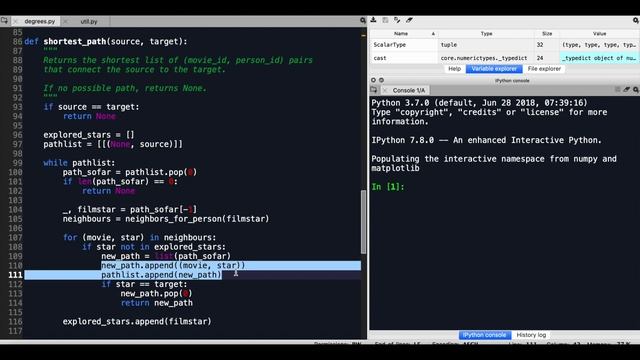 CS50 Introduction to Artificial Intelligence with Python: Project 0 Degrees Code Solution Algorithm смотреть онлайн
