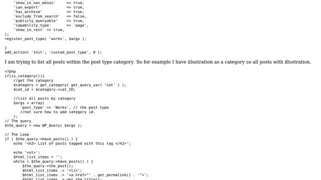Wordpress: Get posts in custom post type categories смотреть онлайн