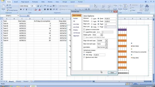 How to make Excel 2007 Gantt Chart смотреть онлайн