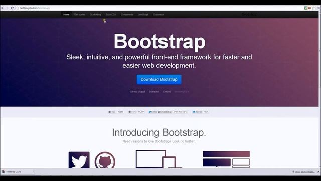 Bootstrap - Download & Install смотреть онлайн