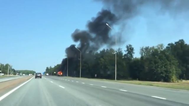 В Башкирии загорелась 
