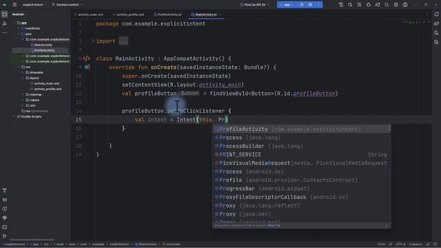 Explicit Intent in Android - Kotlin смотреть онлайн