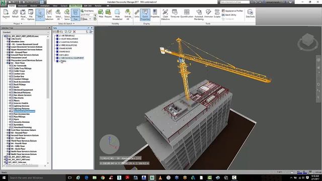 Navisworks Manage 2017 overview of Selection tree, search sets and find items смотреть онлайн