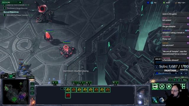 Legacy of the Void: Marines Only!? - Part 9 - GiantGrantGames Stream VoD смотреть онлайн