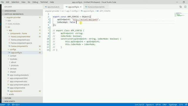 Use of "useValue" in Angular provider смотреть онлайн